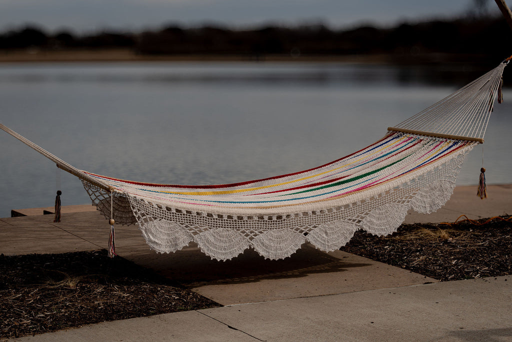 Multi-Color Stripes Family Size Hammock