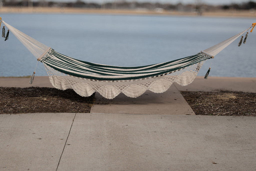 Green Stripes Family Size Hammock