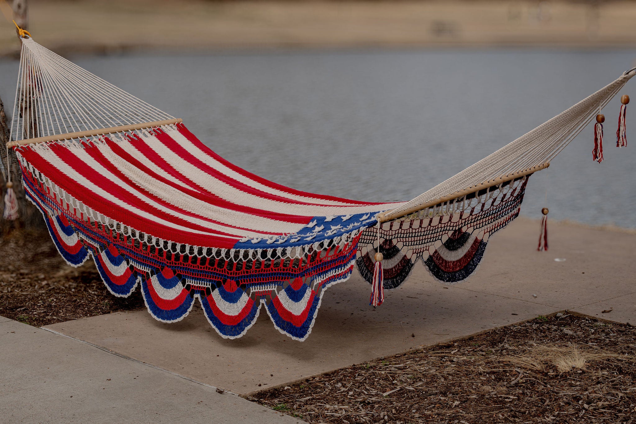 American Flag Family Size Hammock
