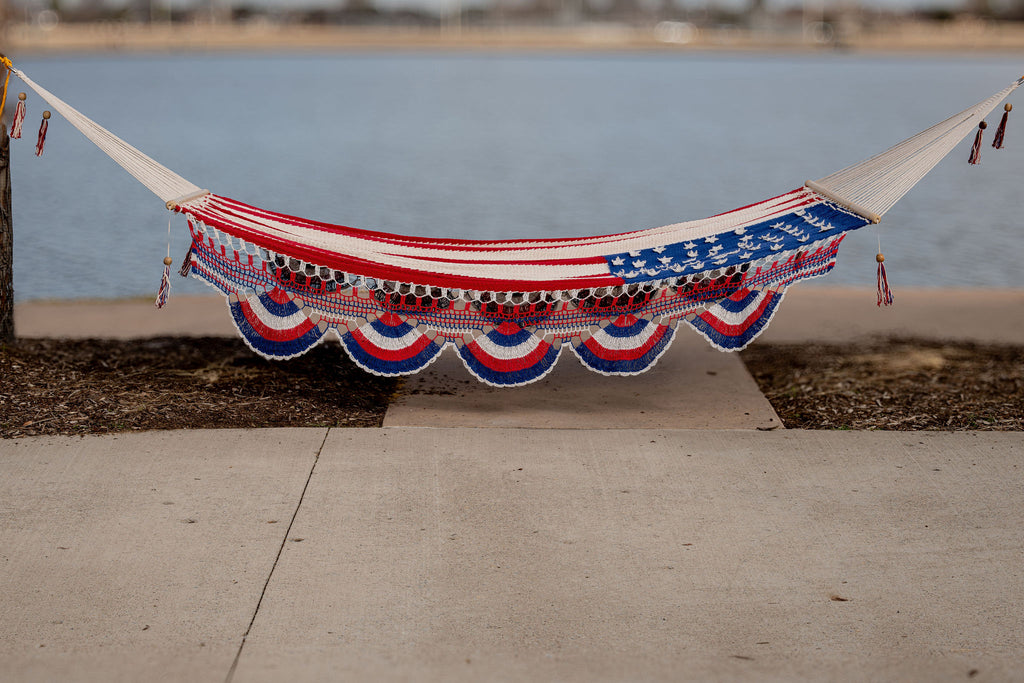 American Flag Family Size Hammock