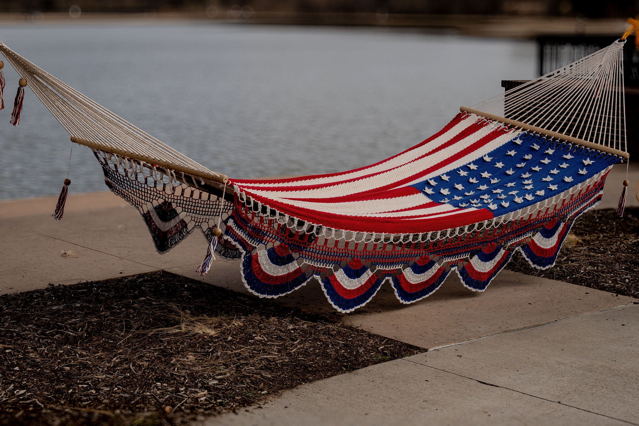 American Flag Family Size Hammock