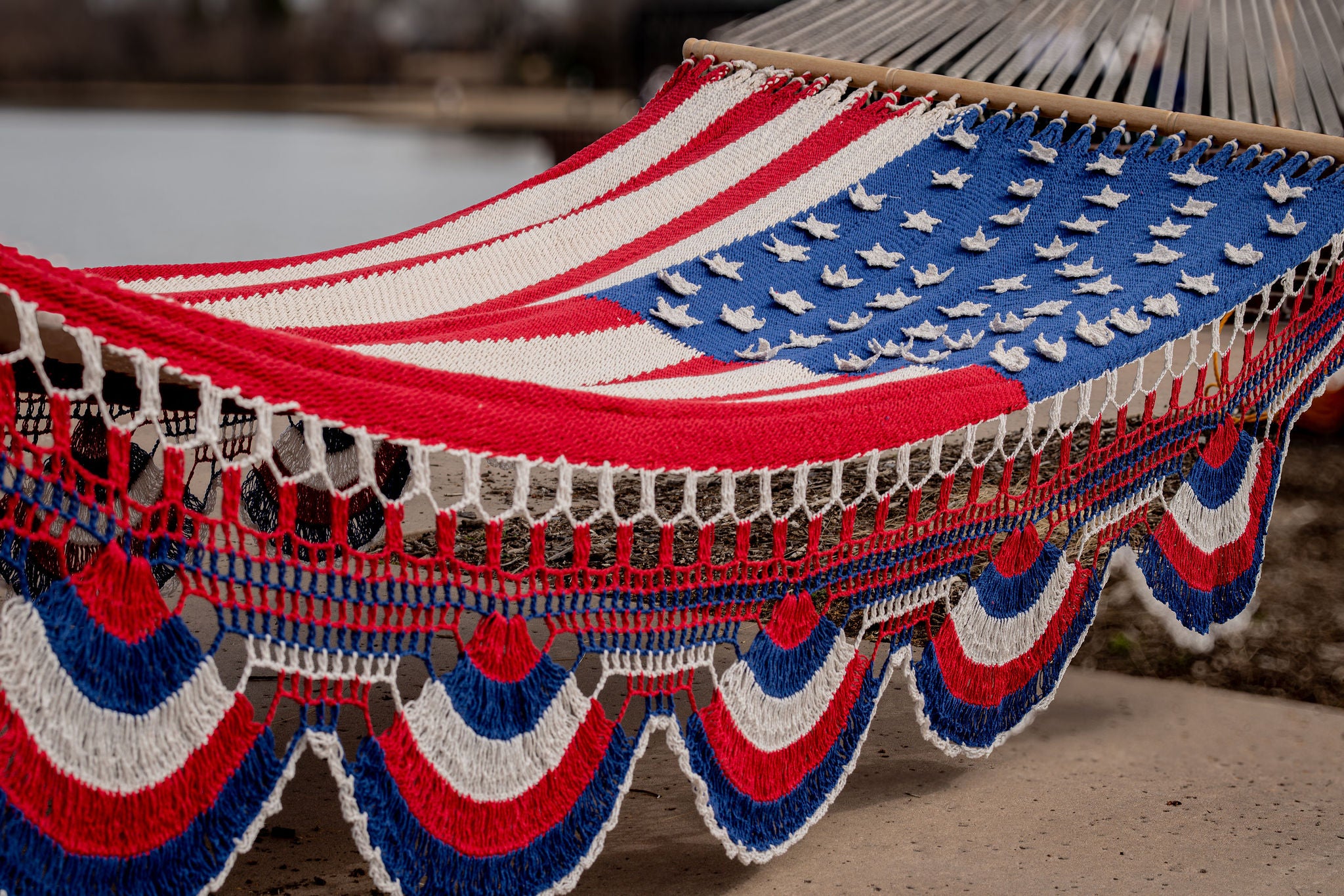 American Flag Family Size Hammock