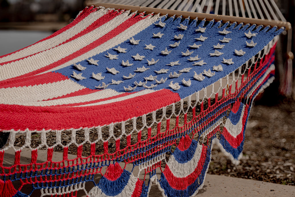 American Flag Family Size Hammock